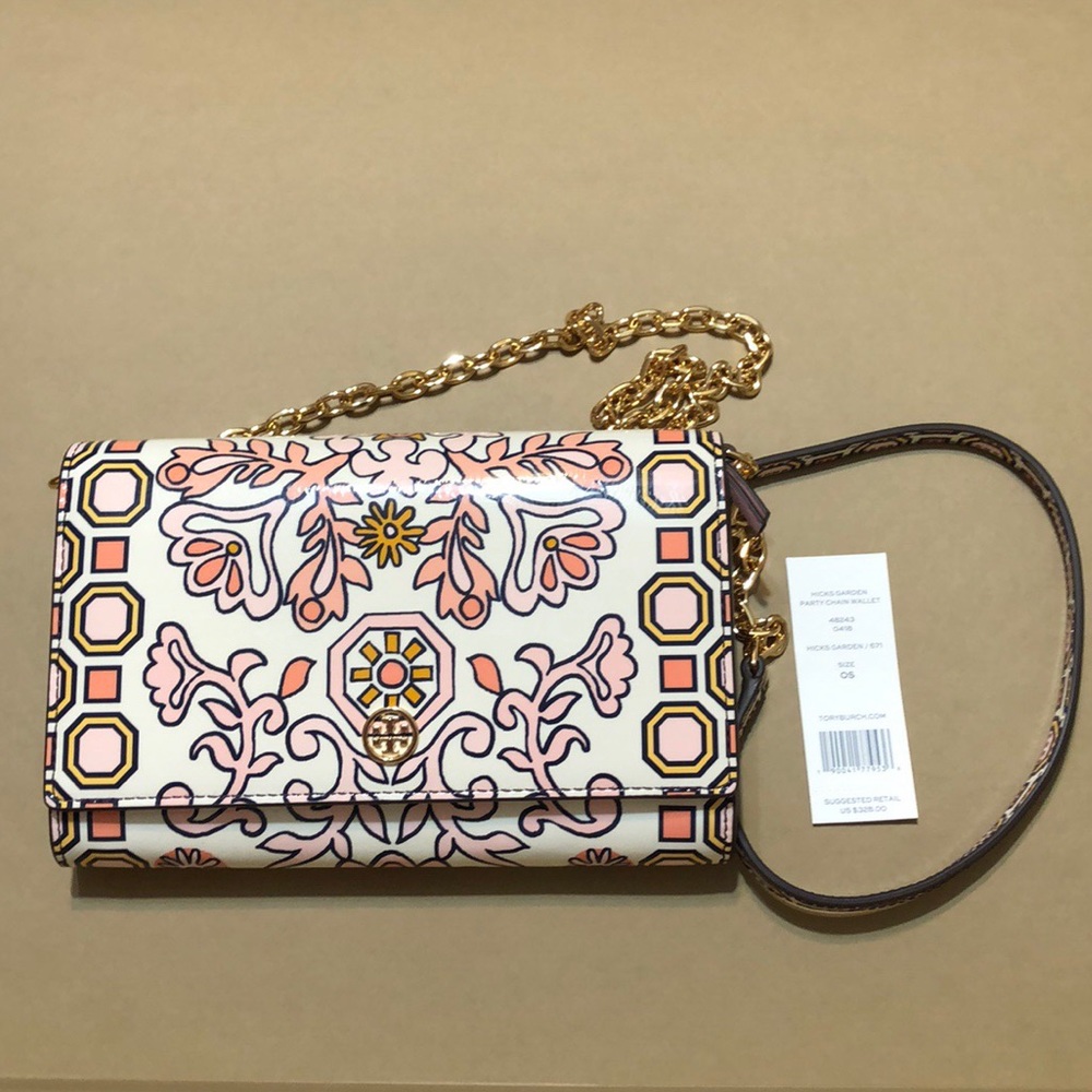 *SOLD* NWT Tory Burch Hicks Garden Crossbody - Picture 1 of 6
